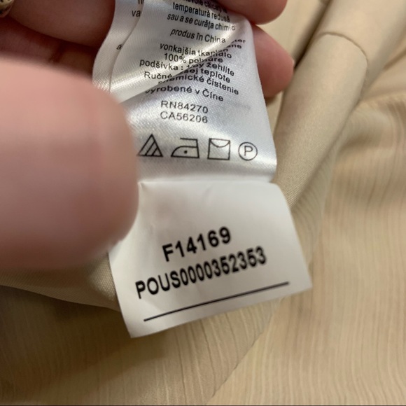 David’s Bridal Cream Chiffon Layered Skirt Formal Strapless Dress Bridesmaid 6 - Picture 15 of 15